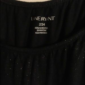 Long sleeve, soft black top from LB